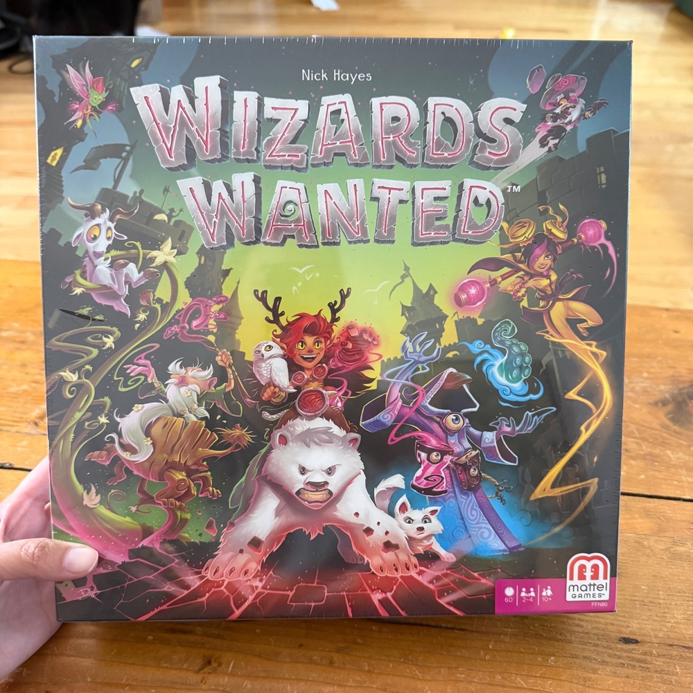 NIB WIZARDS WANTED By Mattel Games Board Game Fantasy Strategy Magic